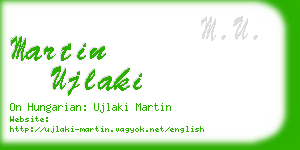 martin ujlaki business card